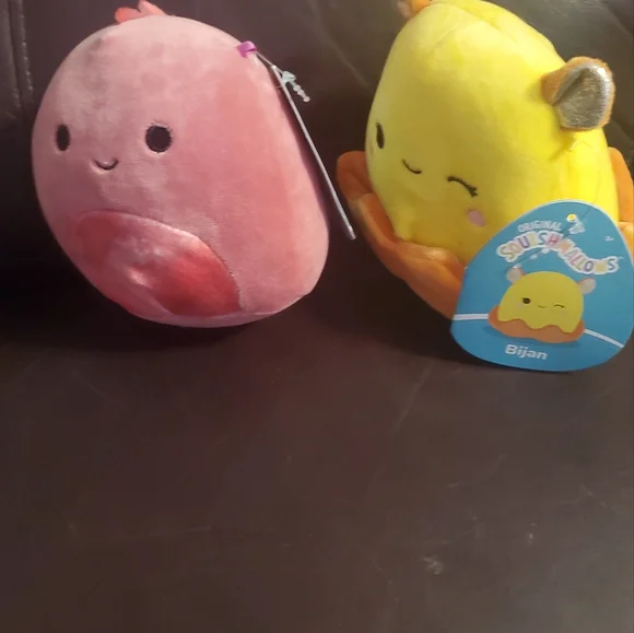 Squishmallows 5" Sea Life Squad 2 pack Poleena and Bijan - Picture 7 of 8